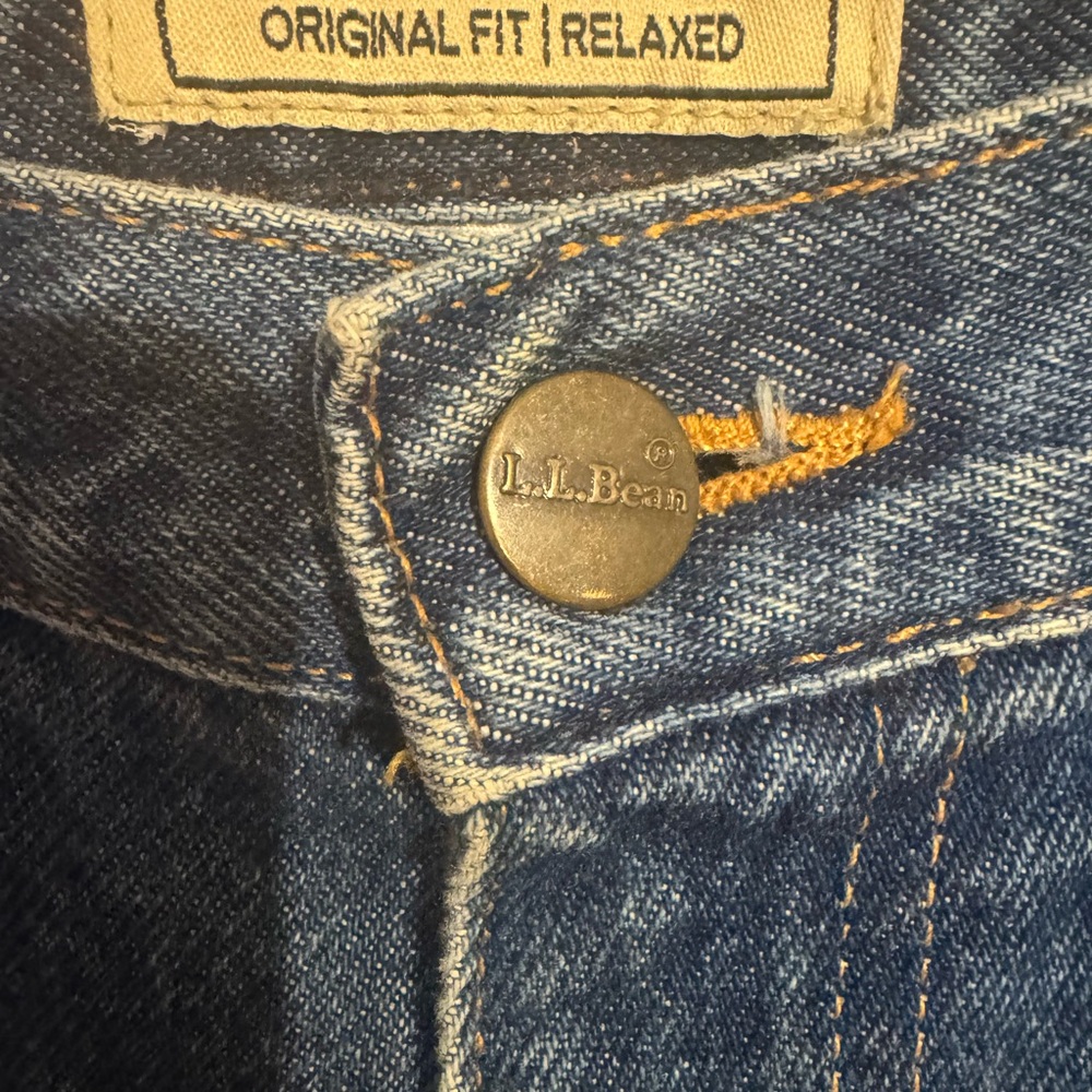 L.L. Bean Indigo Jeans   SIZE:   12 TALL      #Y - Picture 4 of 9